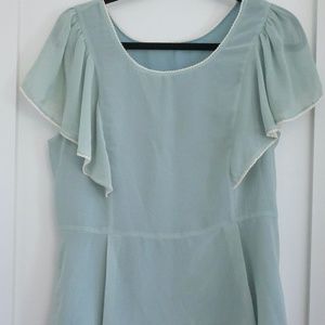 Beautiful Flutter Sleeved Blouse